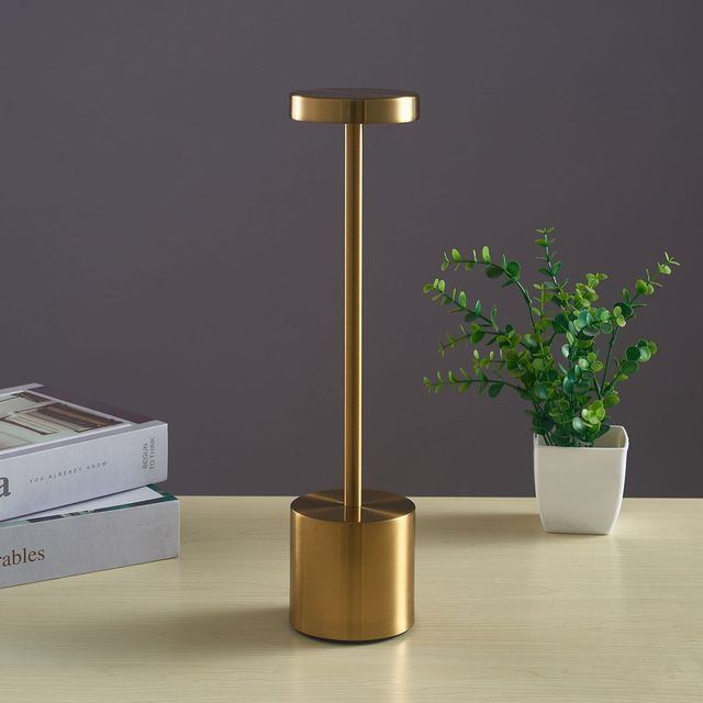 lampe sans fil dorée